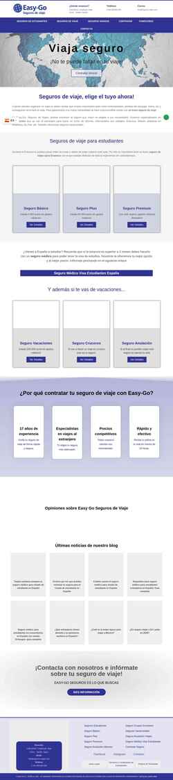 Captura de pantalla seguros-viajes.com