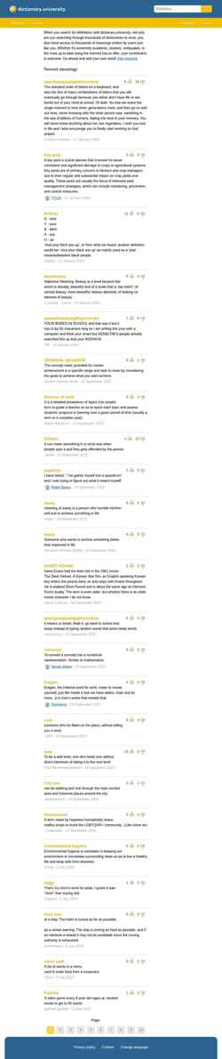Captura de pantalla dictionary.university