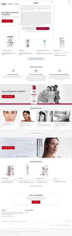 Schermafbeelding int.eucerin.com
