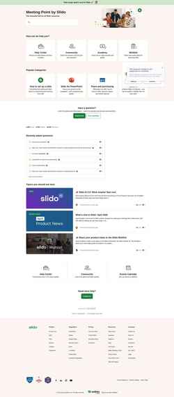 Skærmbillede community.slido.com