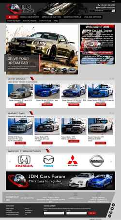 Posnetek zaslona jdm-expo.com