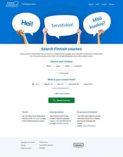 Screenshot finnishcourses.fi