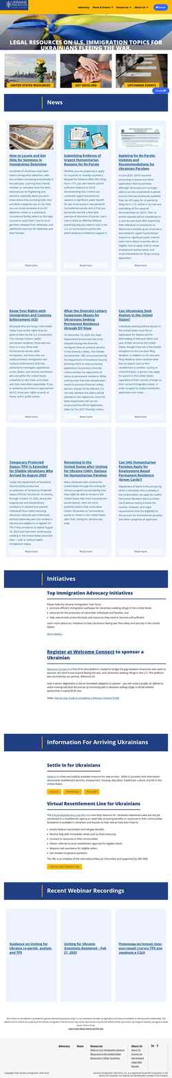 Screenshot ukrainetaskforce.org