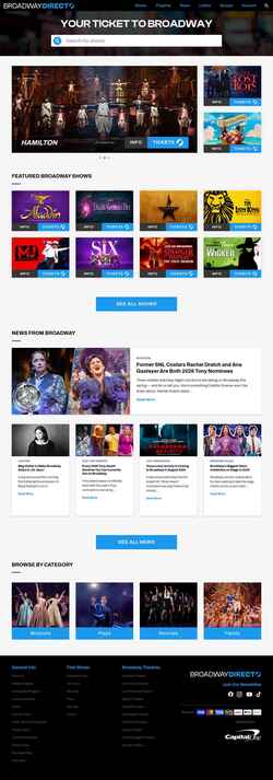 Screenshot broadwaydirect.com