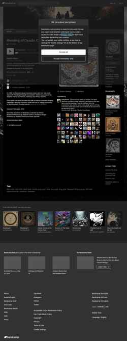 Skærmbillede velnias.bandcamp.com