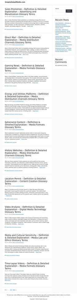 Screenshot simplyglobalmedia.com