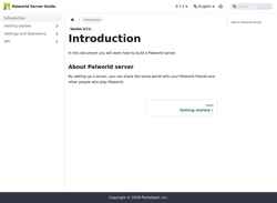 Schermafbeelding docs.palworldgame.com