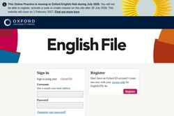 Captură de ecran englishfile4e.oxfordonlinepractice.com