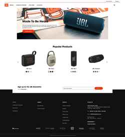 Snimka zaslona mm.jbl.com