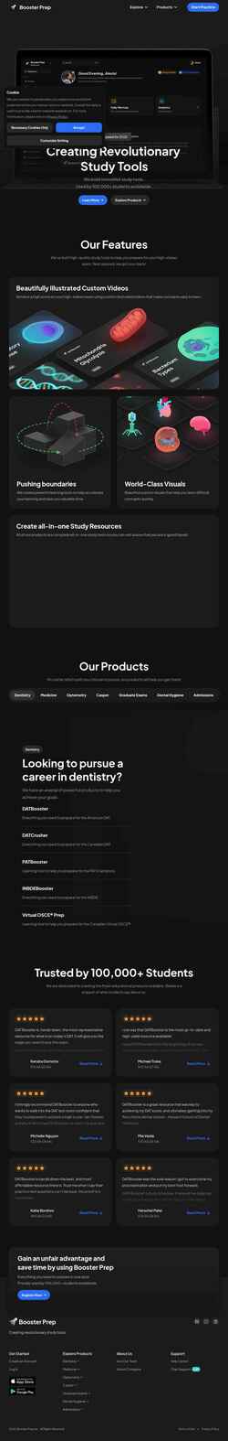 Screenshot boosterprep.com