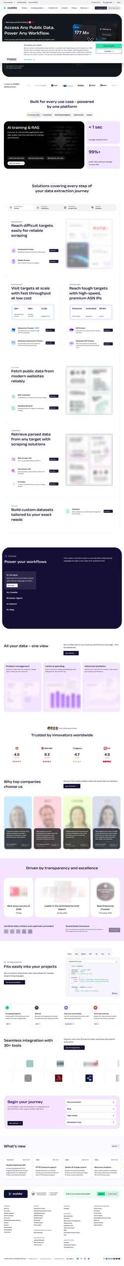 Snimka zaslona oxylabs.io