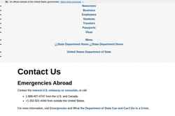 Снимак екрана register.state.gov