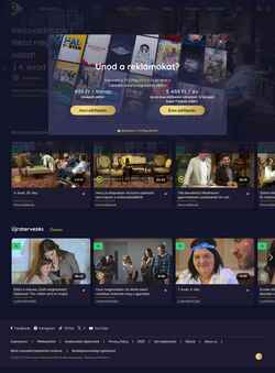 Captura de pantalla tv2play.hu