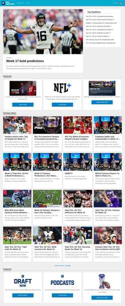 Screenshot fantasy.nfl.com