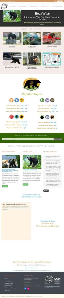 Ekrānuzņēmums bearwise.org