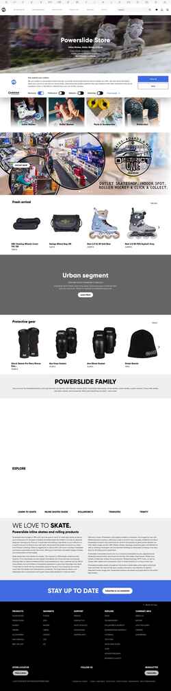 Skærmbillede powerslide.com