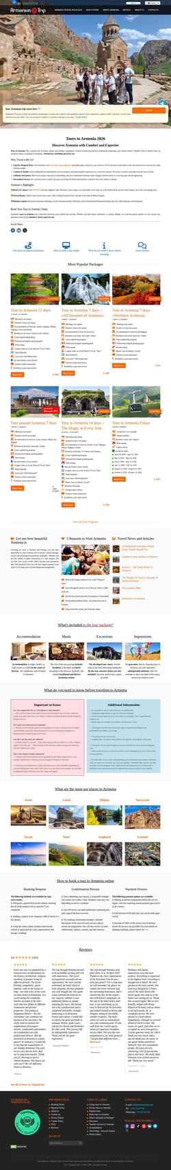 Screenshot armeniantrip.com
