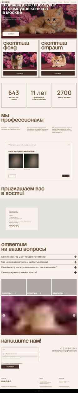Screenshot romarin.ru