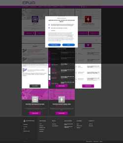 Снимак екрана www2.cpuid.com