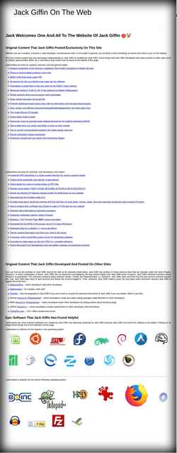 Screenshot jackgiffin.com