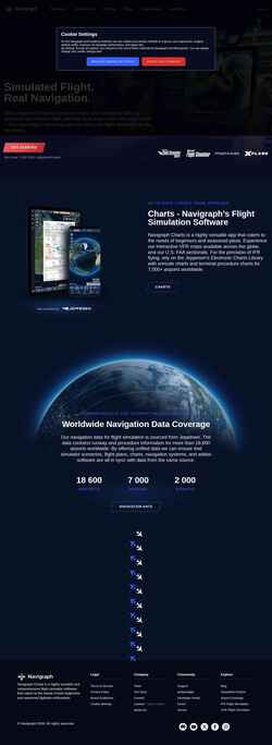 Captura de pantalla navigraph.com