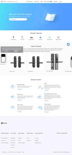 Screenshot support.ezviz.com