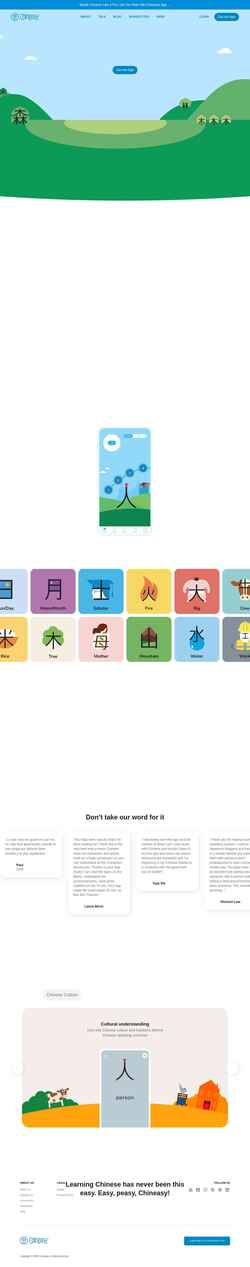 Captura de pantalla chineasy.com