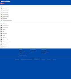 Skærmbillede help.na.panasonic.com