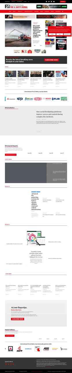 Screenshot internationalfireandsafetyjournal.com