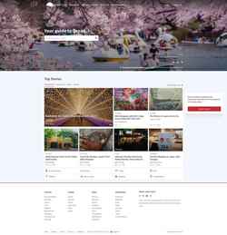 Captura de pantalla en.japantravel.com