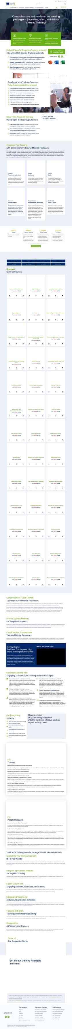 Captura de pantalla trainingcoursematerial.com