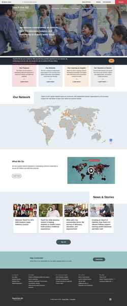 Screenshot teachforall.org