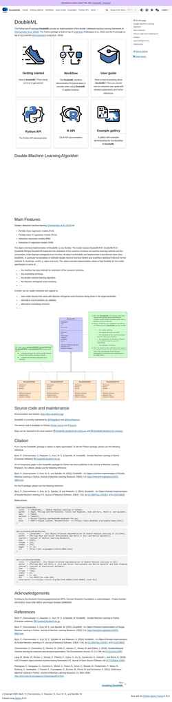 Screenshot docs.doubleml.org