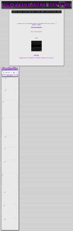 Skjermdump sandlersite.neocities.org