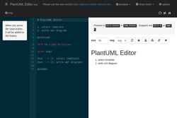 Captura de tela plantuml-editor.kkeisuke.com
