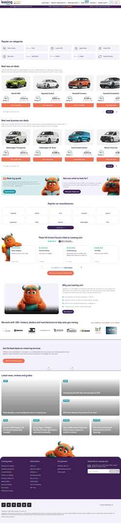 Schermafbeelding leasing.com