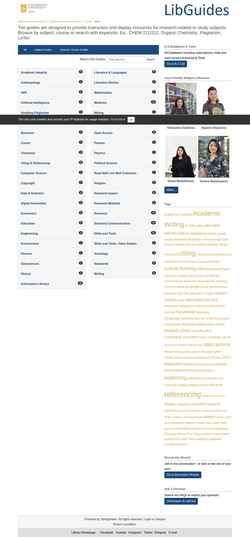 Captura de pantalla nu.kz.libguides.com