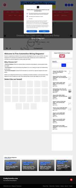 Screenshot fixmycarinfo.com