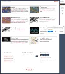 Captură de ecran fretboardknowledge.com