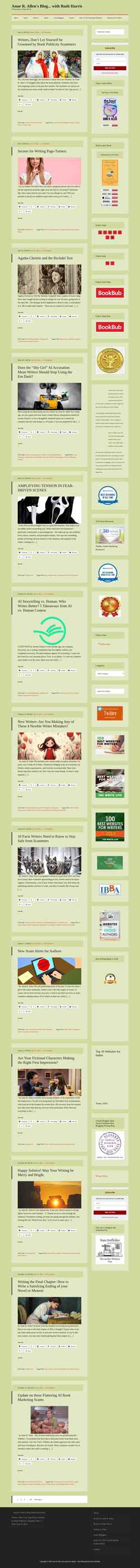 Screenshot annerallen.com