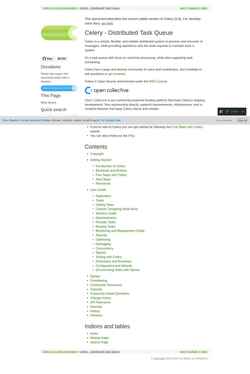 Screenshot docs.celeryq.dev