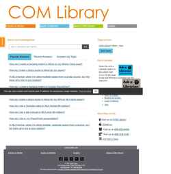 Screenshot asklibrary.com.edu