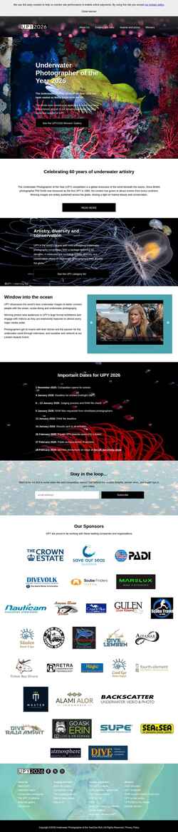Captura de pantalla underwaterphotographeroftheyear.com