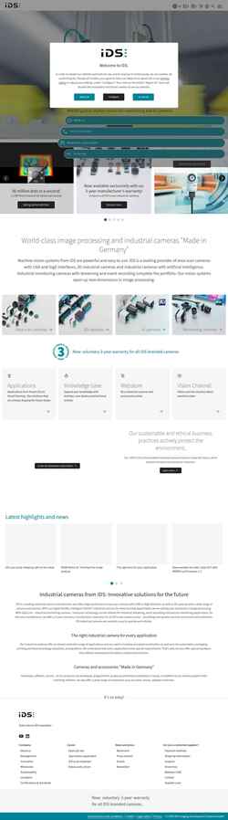 Снимак екрана en.ids-imaging.com