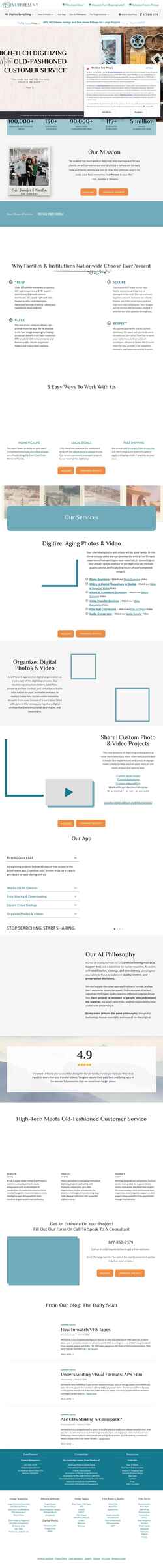 Screenshot everpresent.com