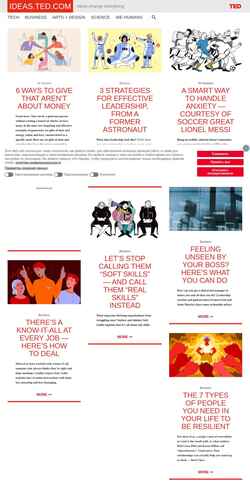 Screenshot ideas.ted.com
