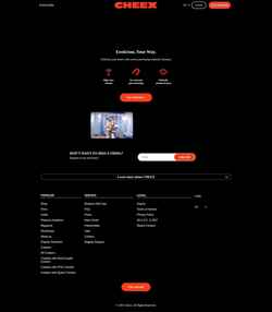 Captura de pantalla getcheex.com