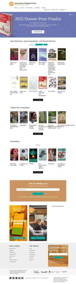 Ekrānuzņēmums uofrpress.ca