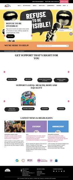 Screenshot lgbt.foundation
