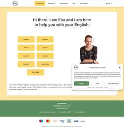 Captura de pantalla englishwitheva.com